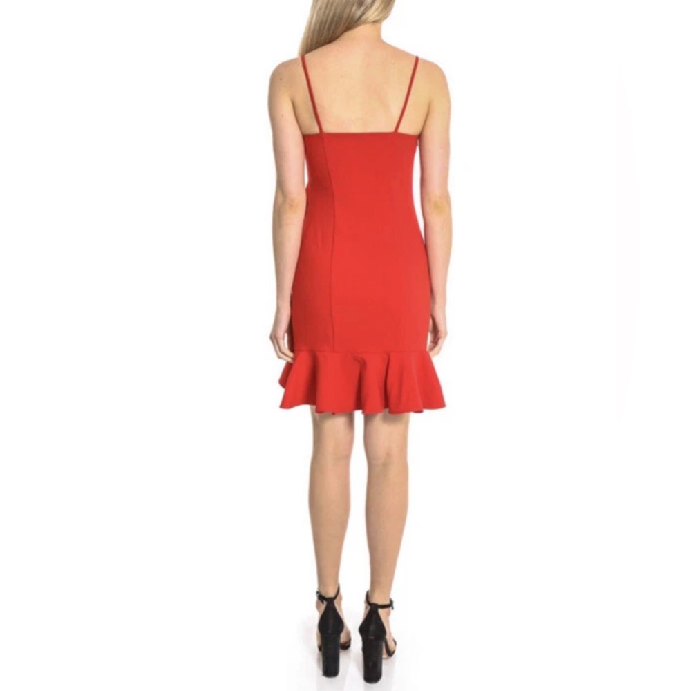 Likely Women’s Laverna Ruffled Classic Mini Sweetheart Dress in Red Size 10 NWT - Picture 4 of 10